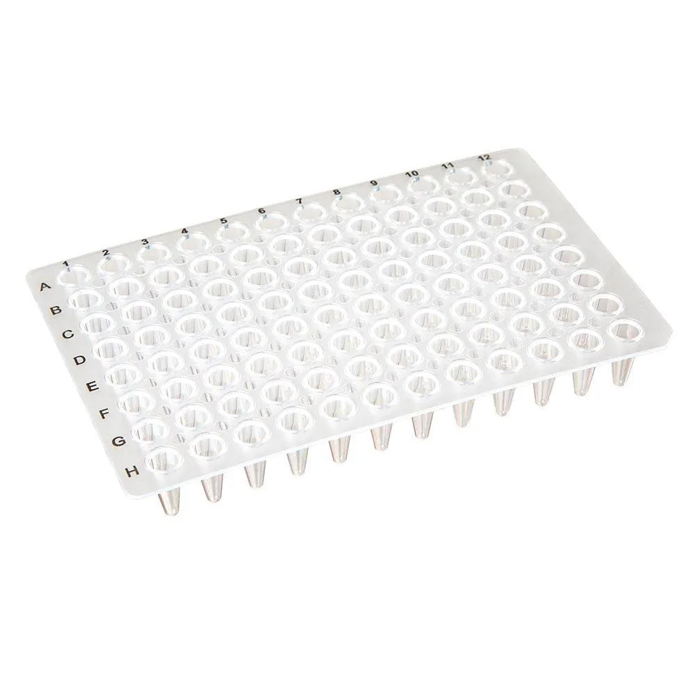 96-well PCR plate, 0.1mL, low profile, PP, natural