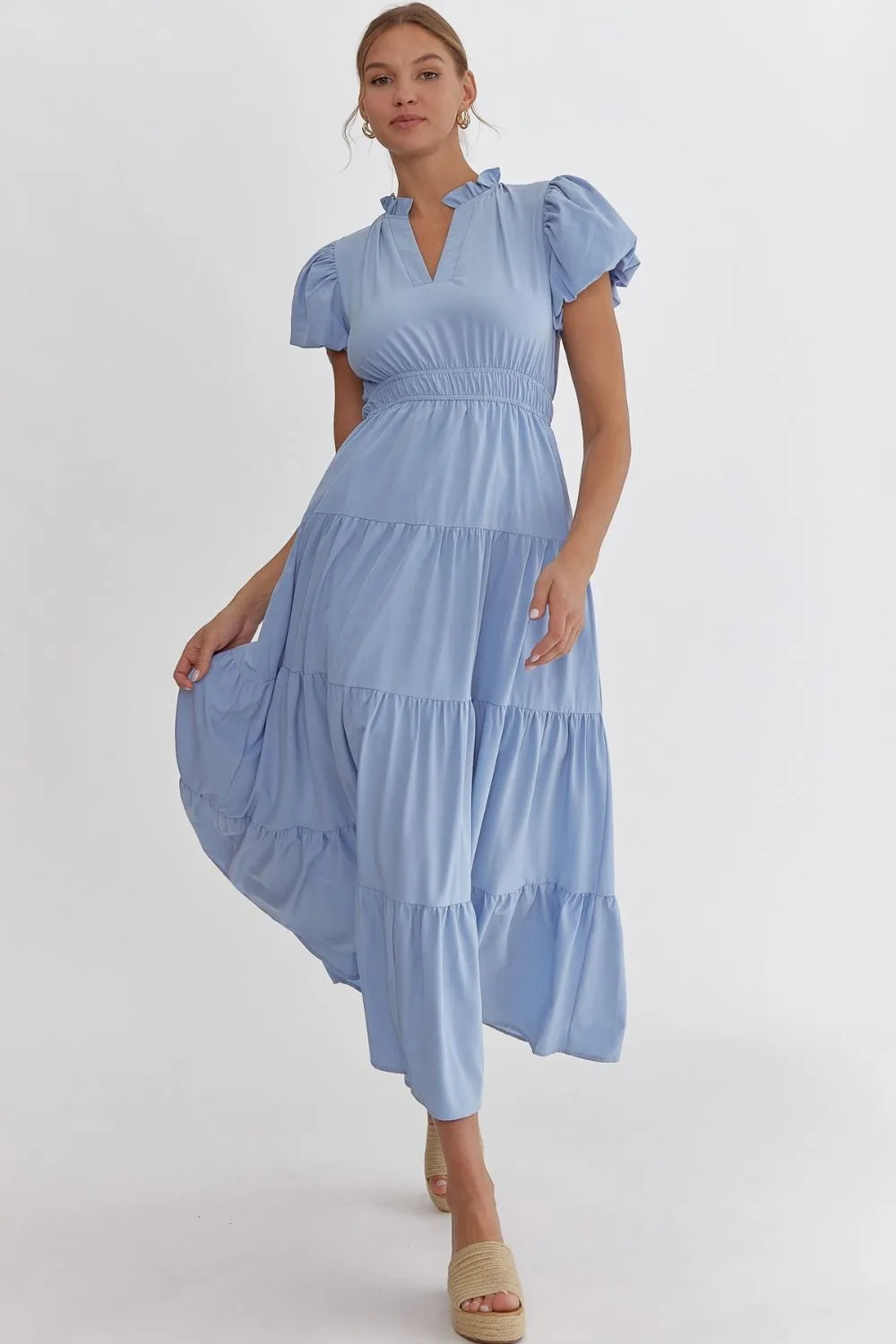 Amelia Tiered Midi Dress