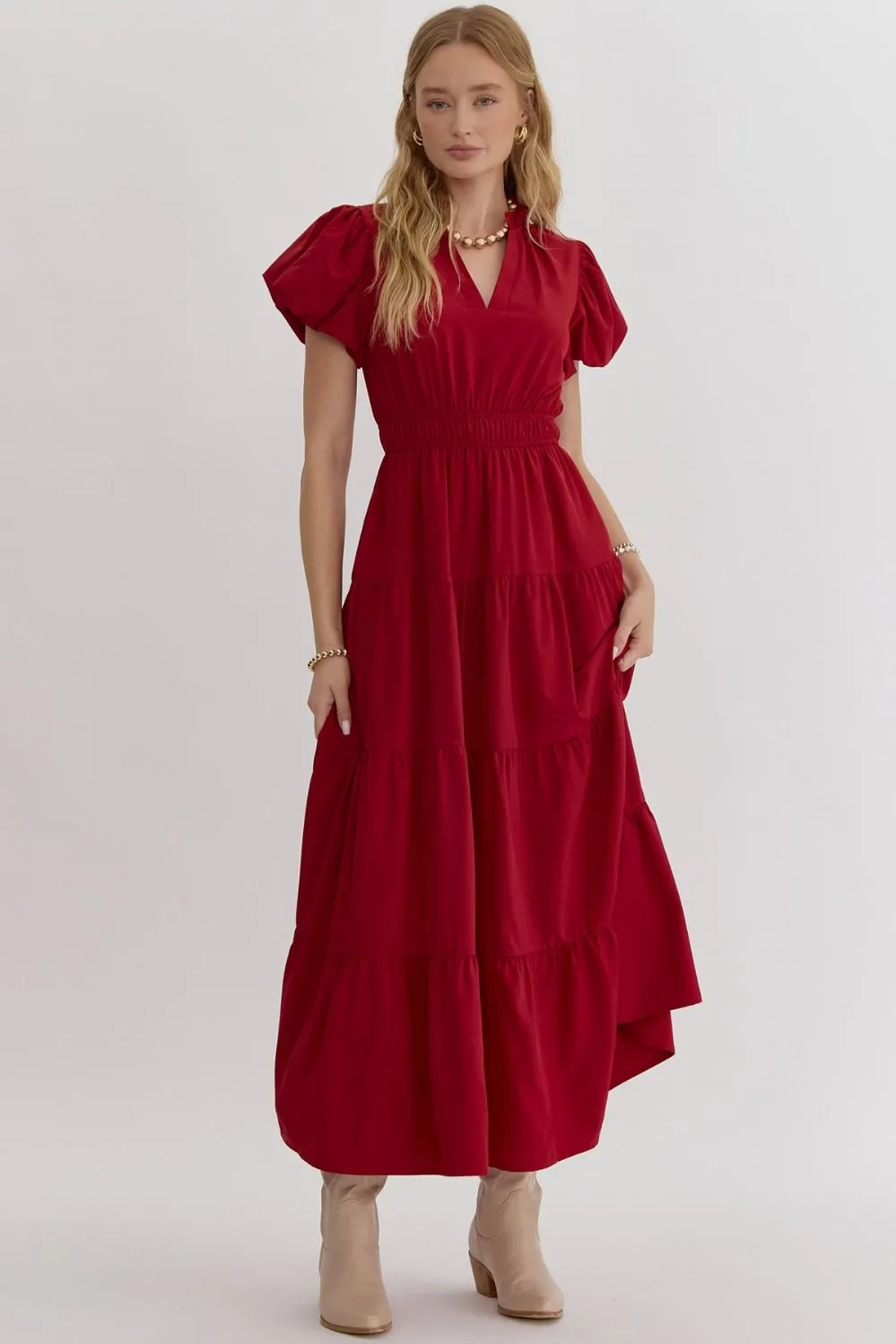 Amelia Tiered Midi Dress