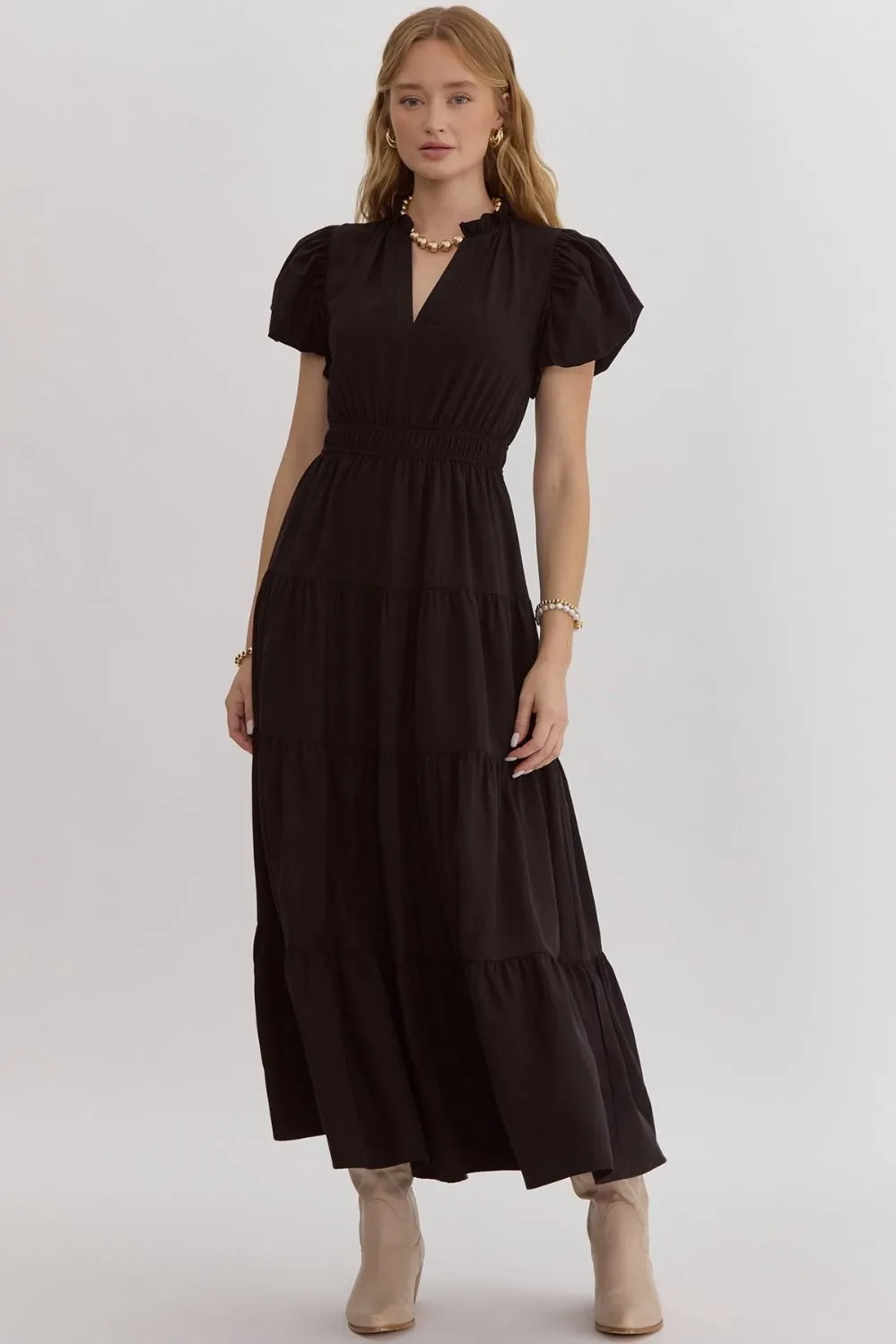 Amelia Tiered Midi Dress