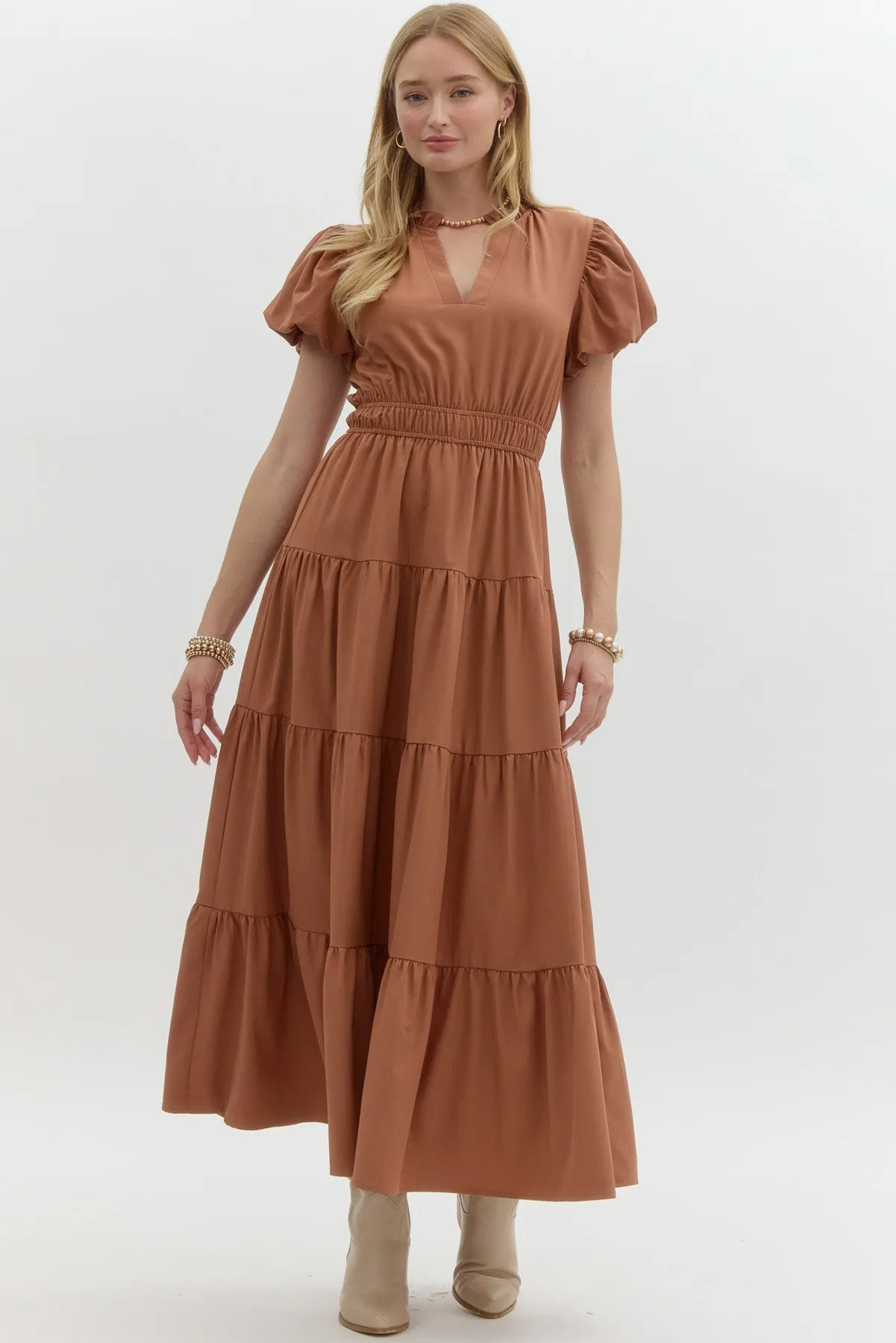 Amelia Tiered Midi Dress