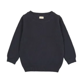 Analogie Off Navy LS Crewneck Sweater