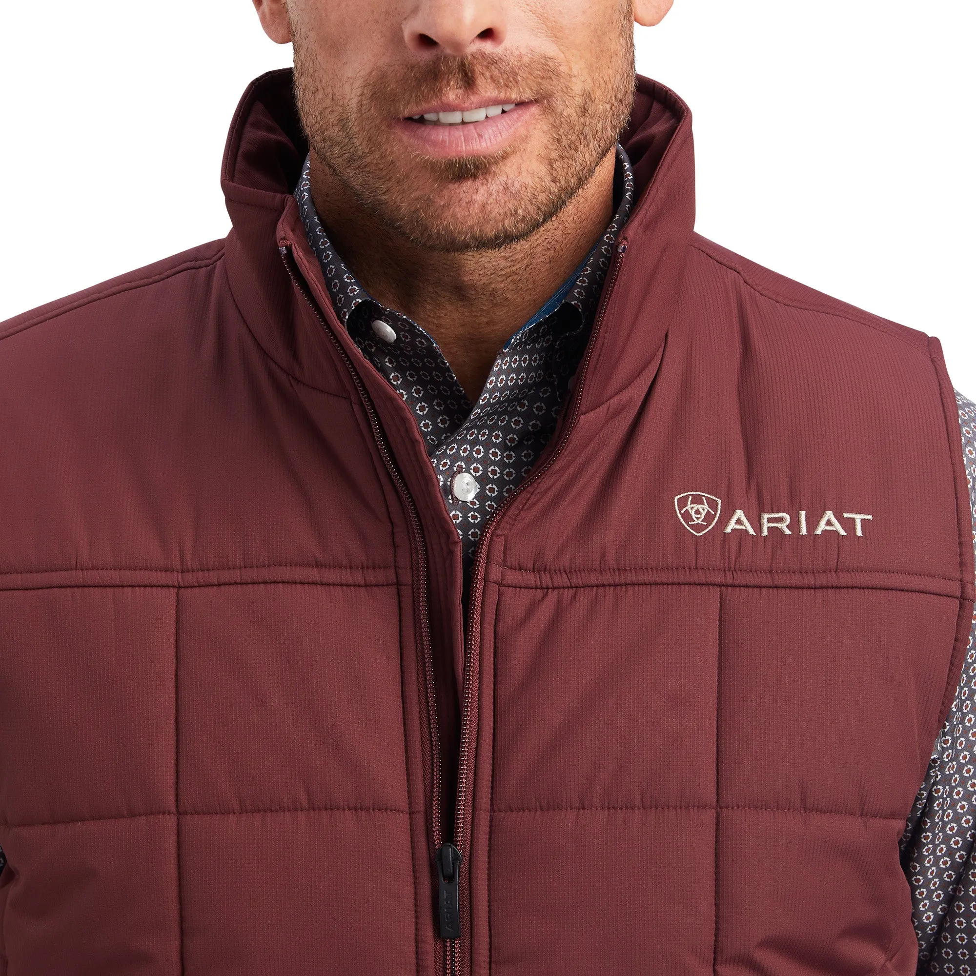 Ariat® Men's Crius Concealed Carry Red Mahogany Vest 10041522