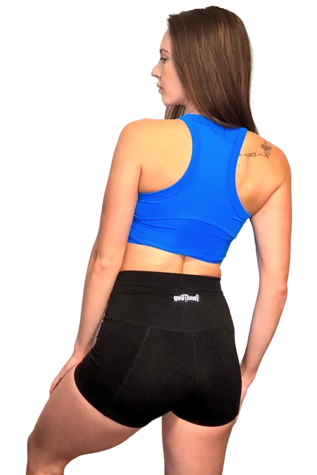 Athena Electric Blue Crop Top