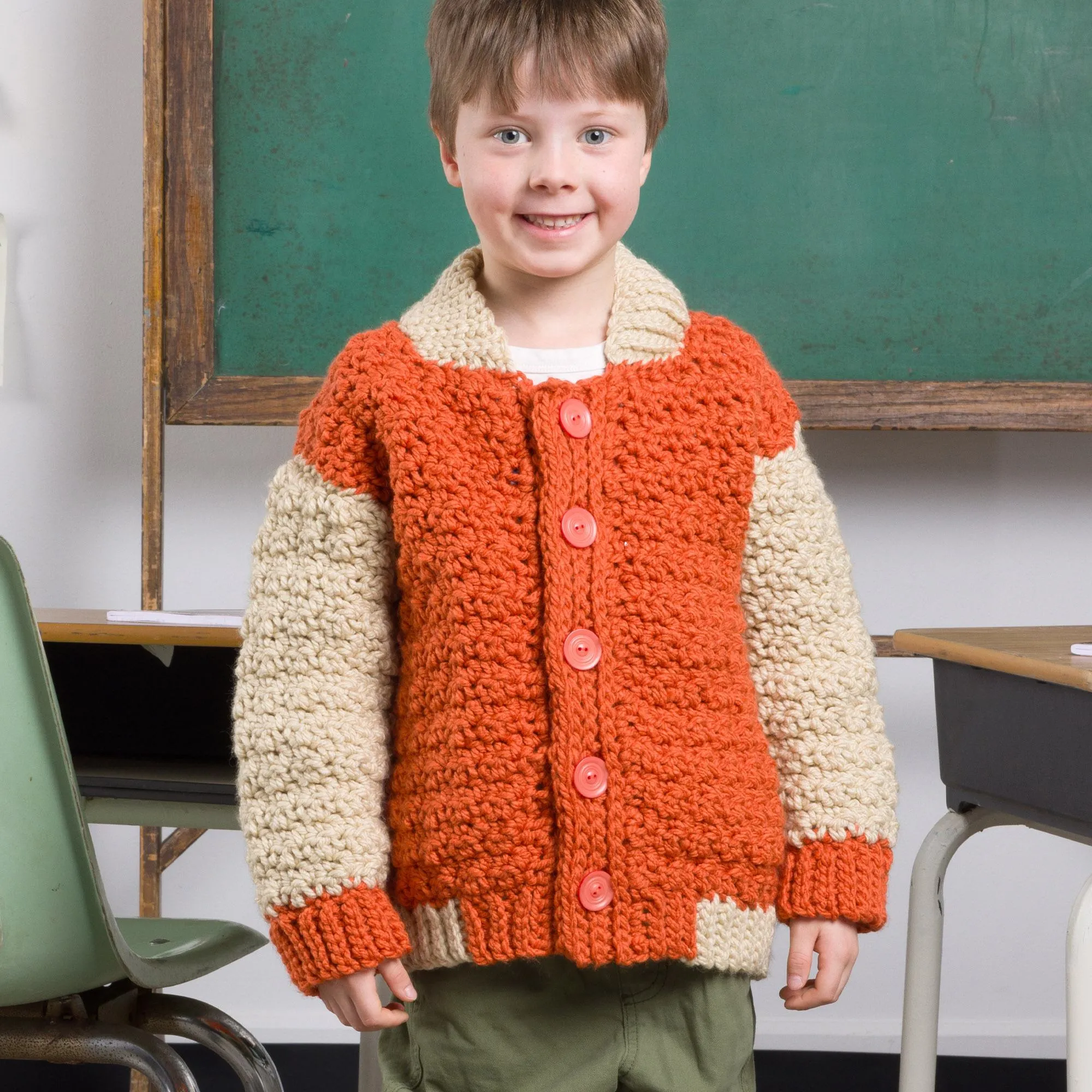 Bernat Cozy Kid Crochet Jacket