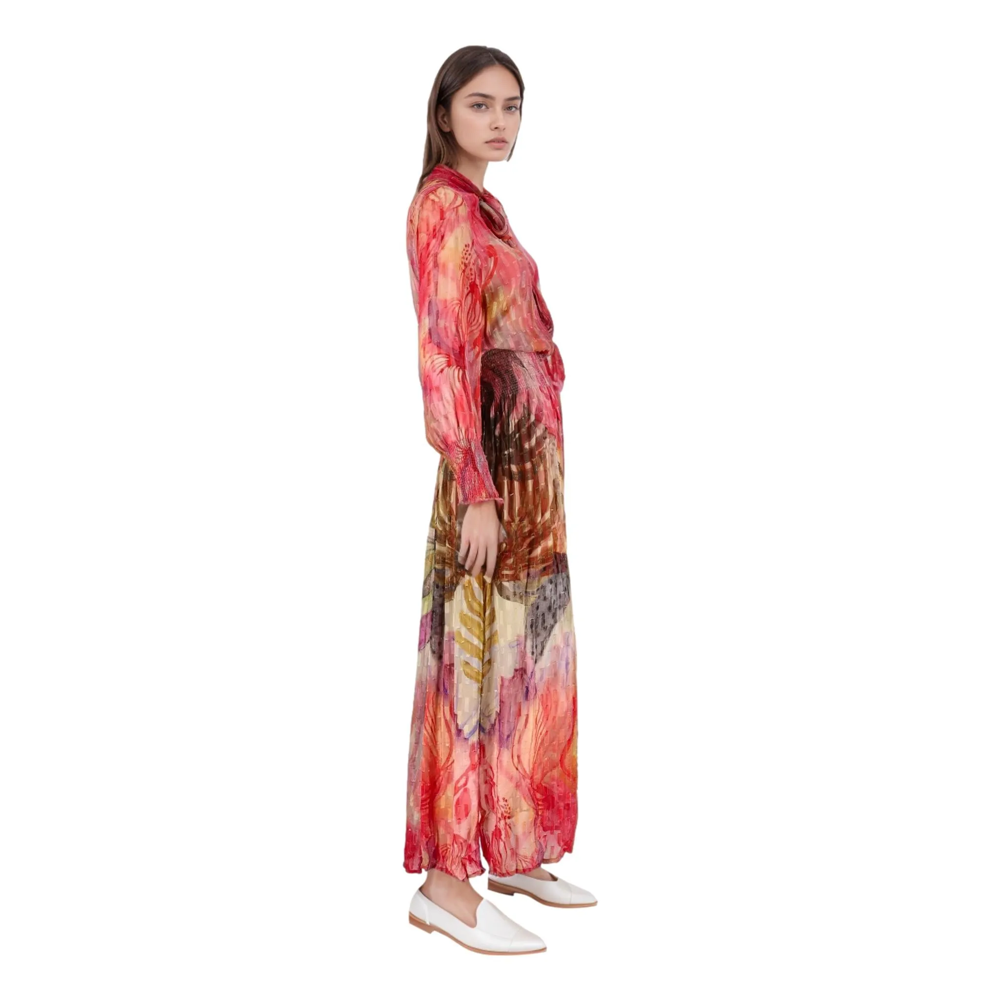 BL^NK London Watercolour Maxi Dress. Size S