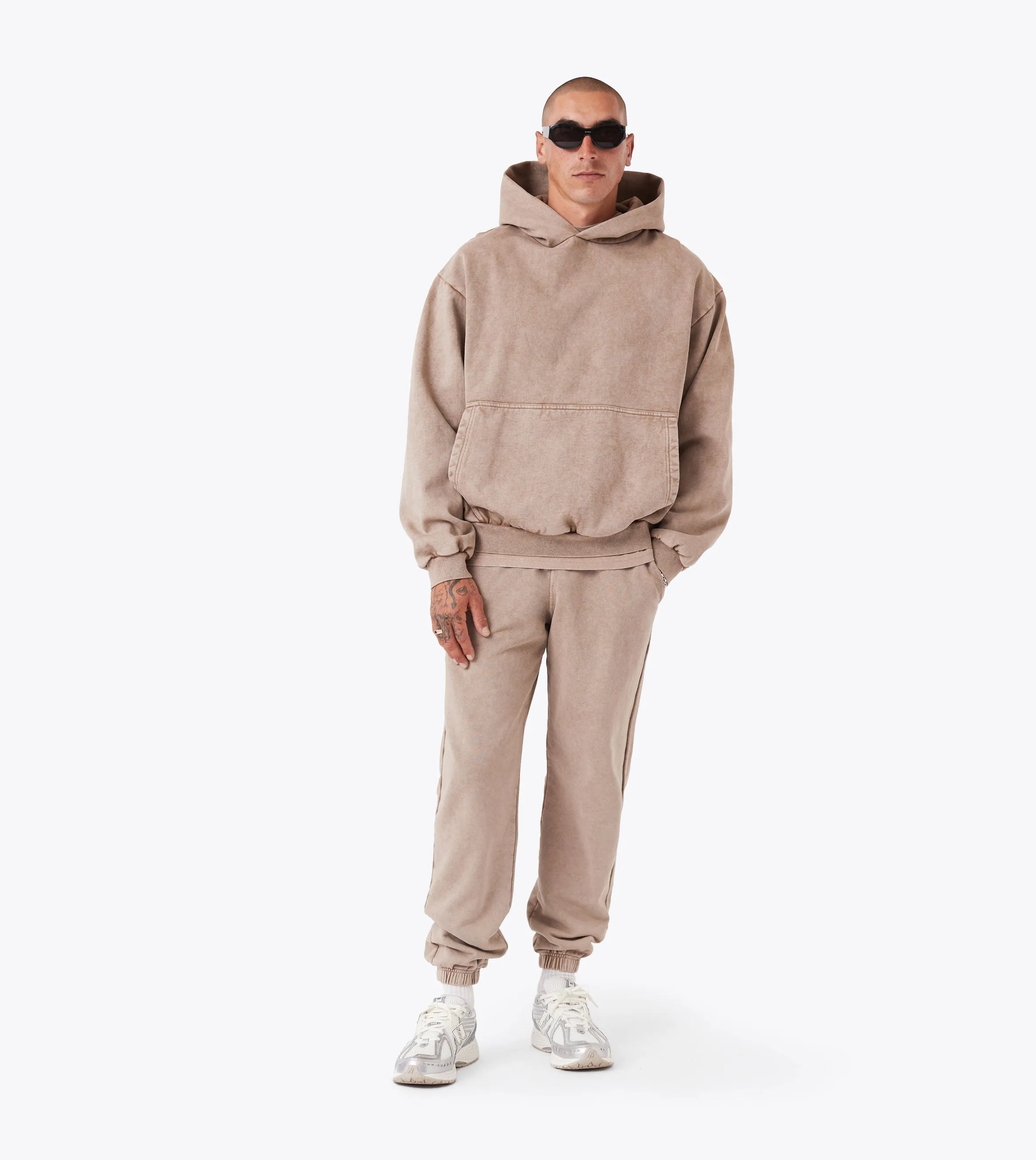 Box Fleece Jogger GD Coffee