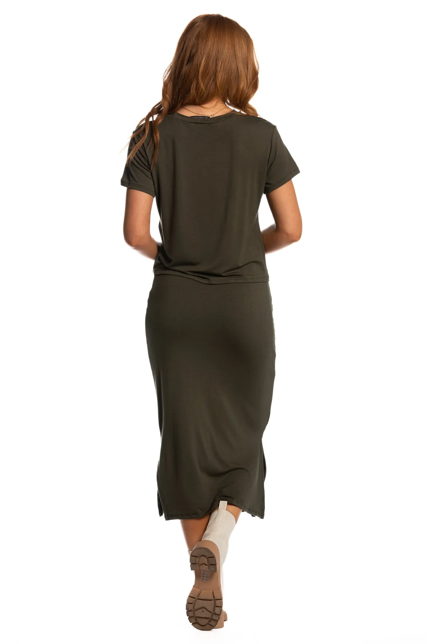 Brigitte Brianna Motion Tee & Runaround Skirt Set