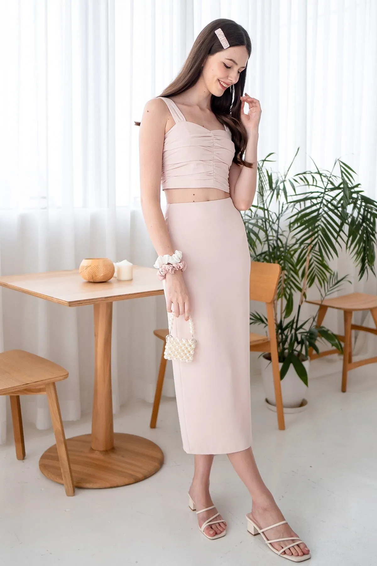 CALIA 2-PC SET IN NUDE PINK