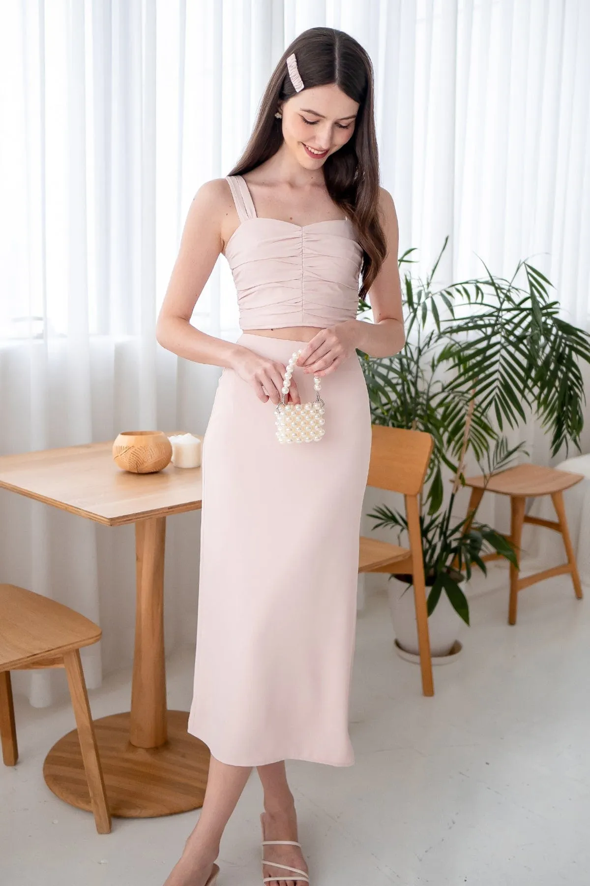 CALIA 2-PC SET IN NUDE PINK