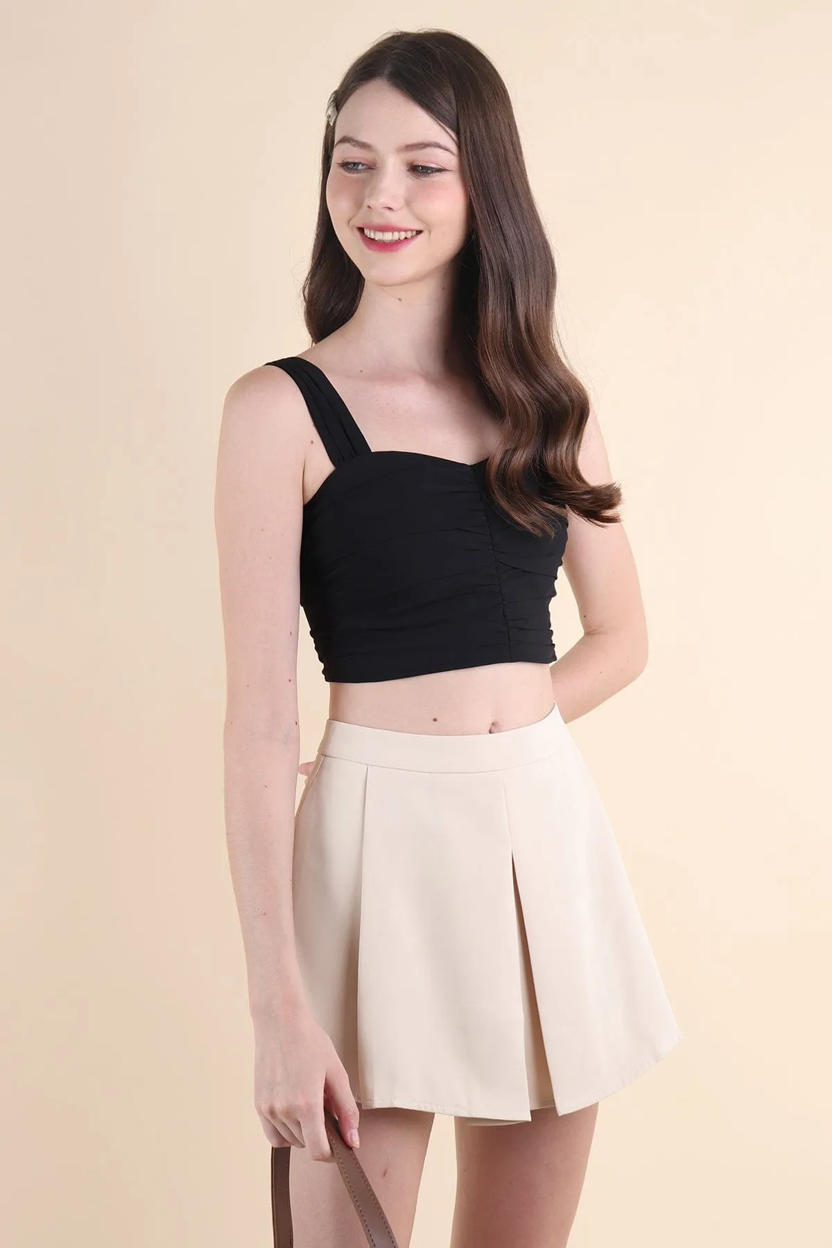 CALIA SWEETHEART TOP IN BLACK