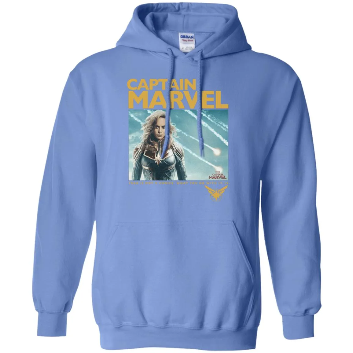 Captain Marvel Vintage Movie Poster Style Pullover Hoodie Sweatshirt