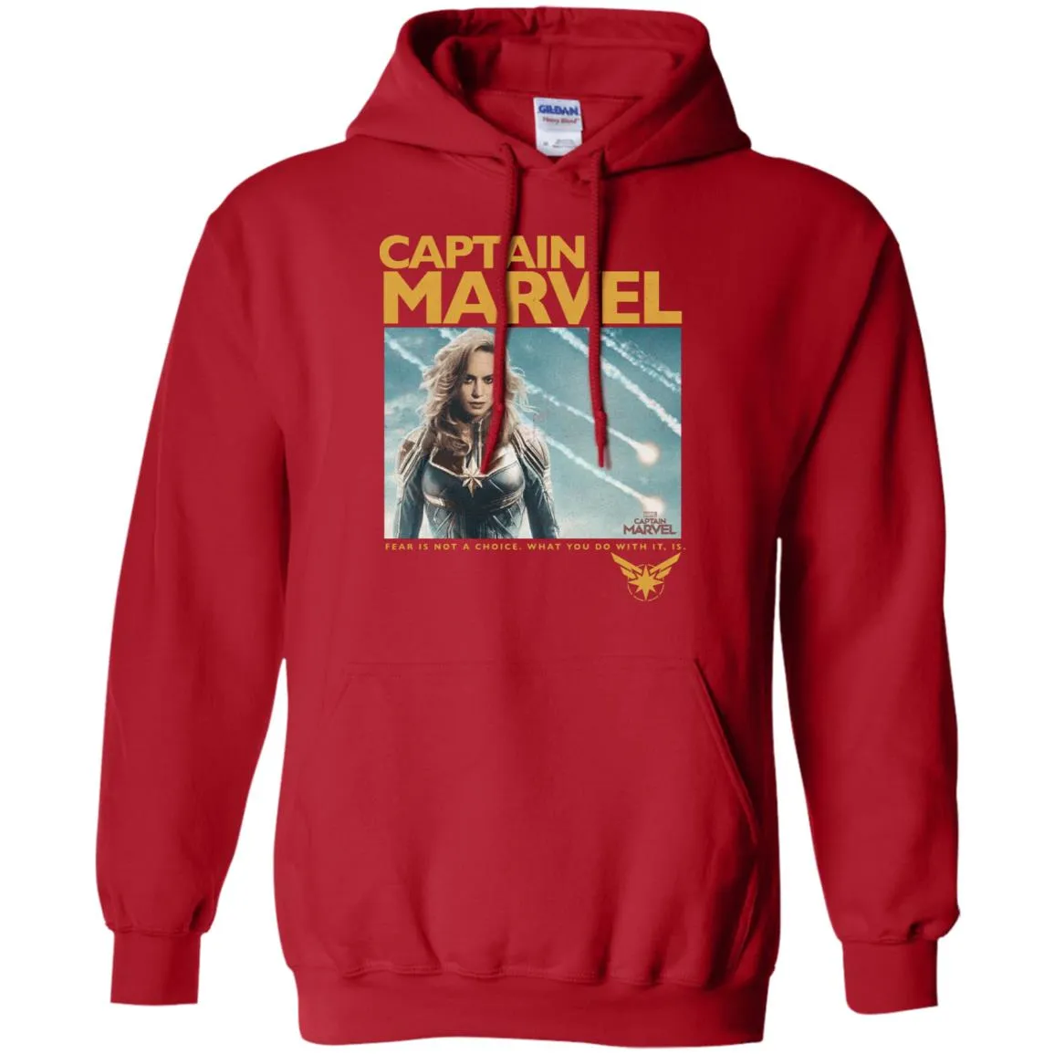 Captain Marvel Vintage Movie Poster Style Pullover Hoodie Sweatshirt