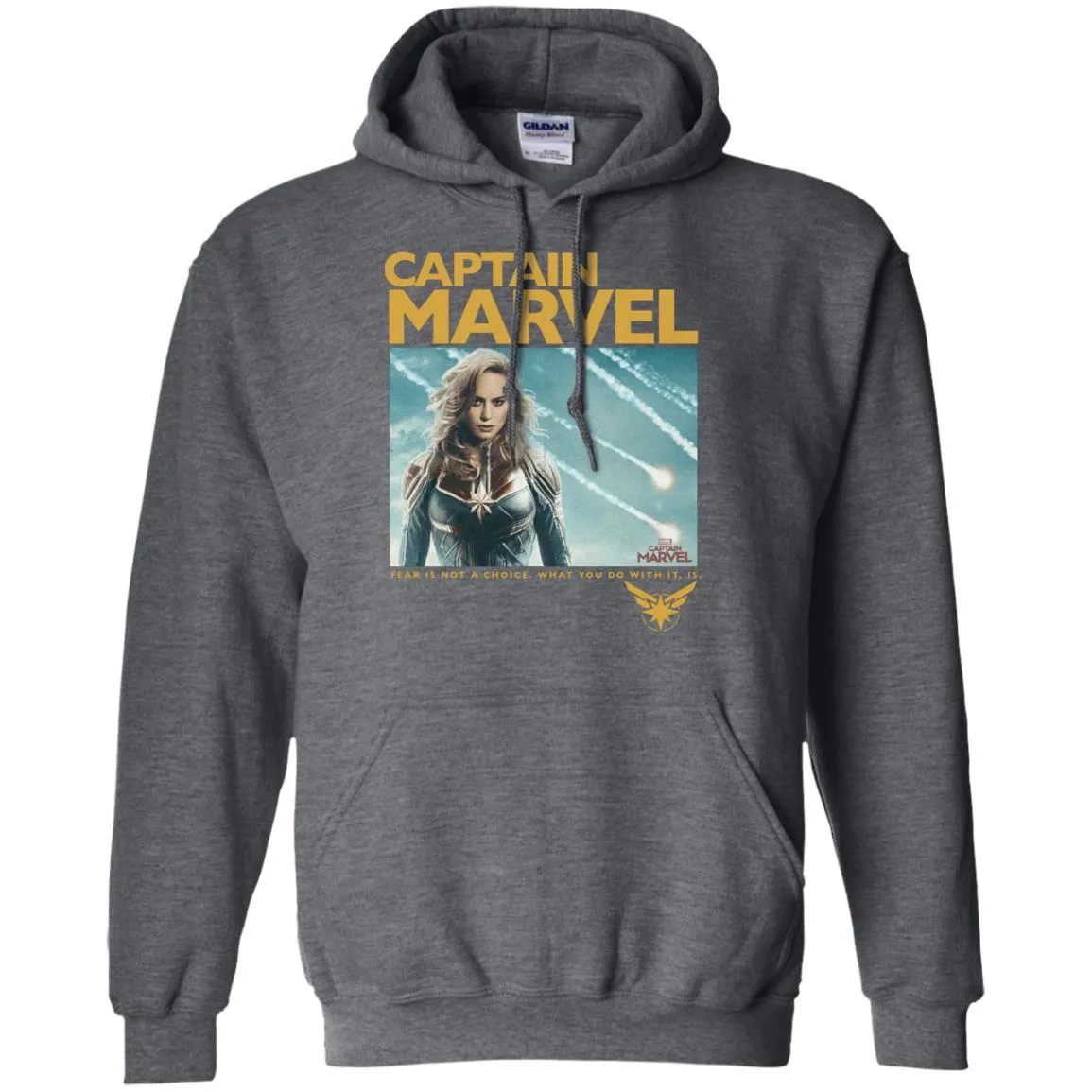 Captain Marvel Vintage Movie Poster Style Pullover Hoodie Sweatshirt