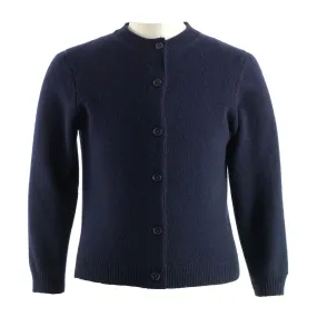 Cashmere Navy Cardigan