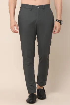 Charcoal Grey Slim-Fit Trousers