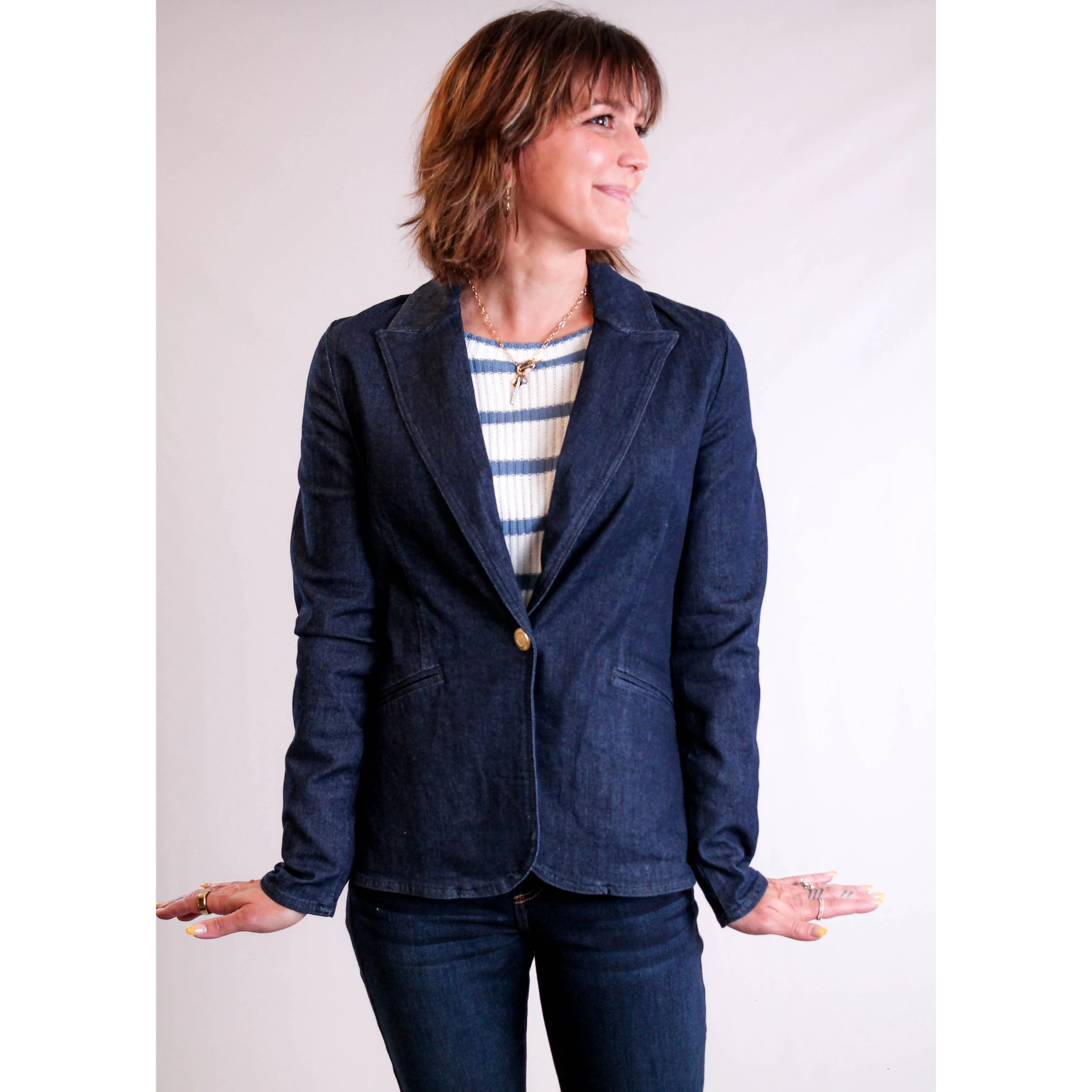 Charlie B Denim Blazer