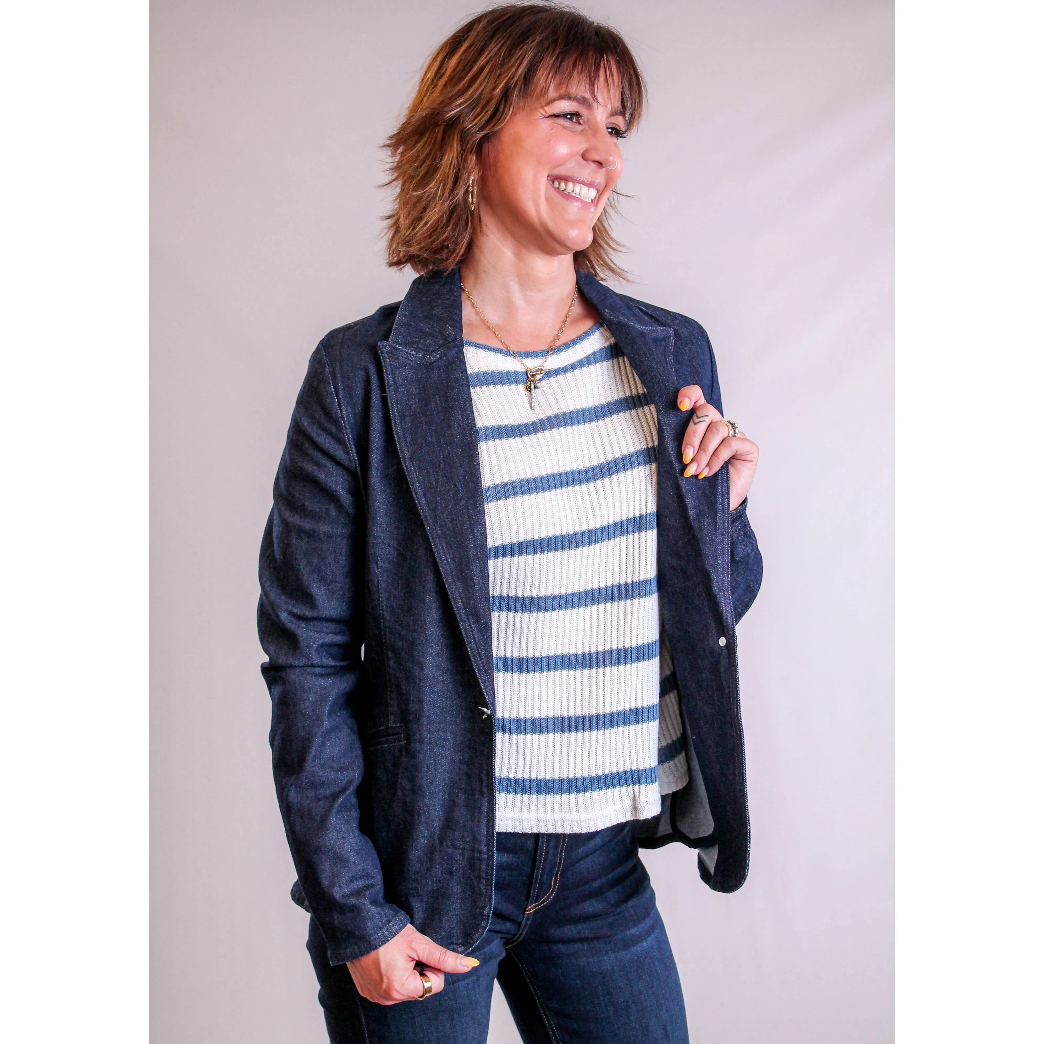 Charlie B Denim Blazer