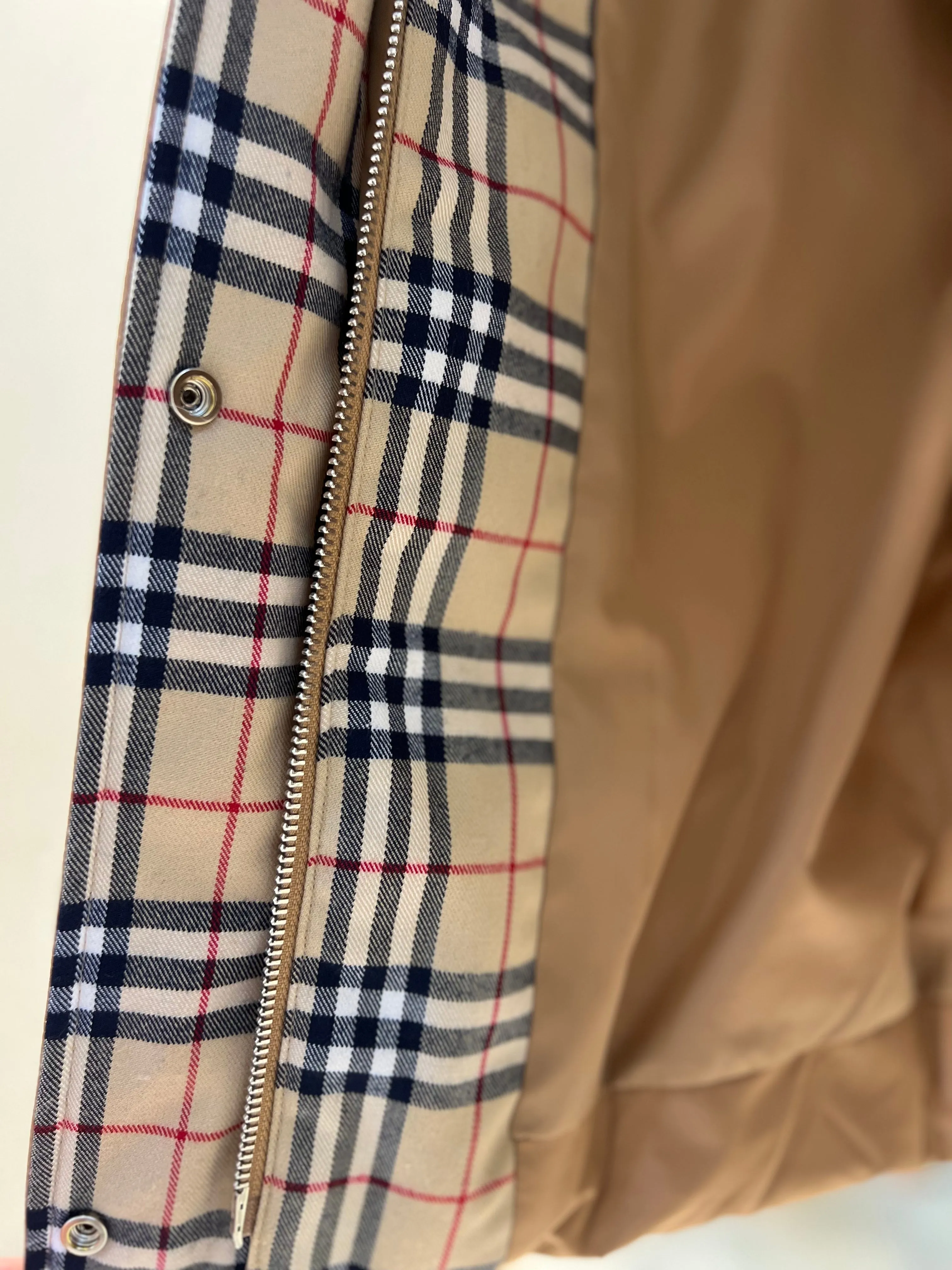 Chiara Plaid Accent Premium Down Coat