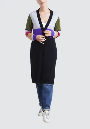 Colourblock Cashmere Cardigan | Colourblock