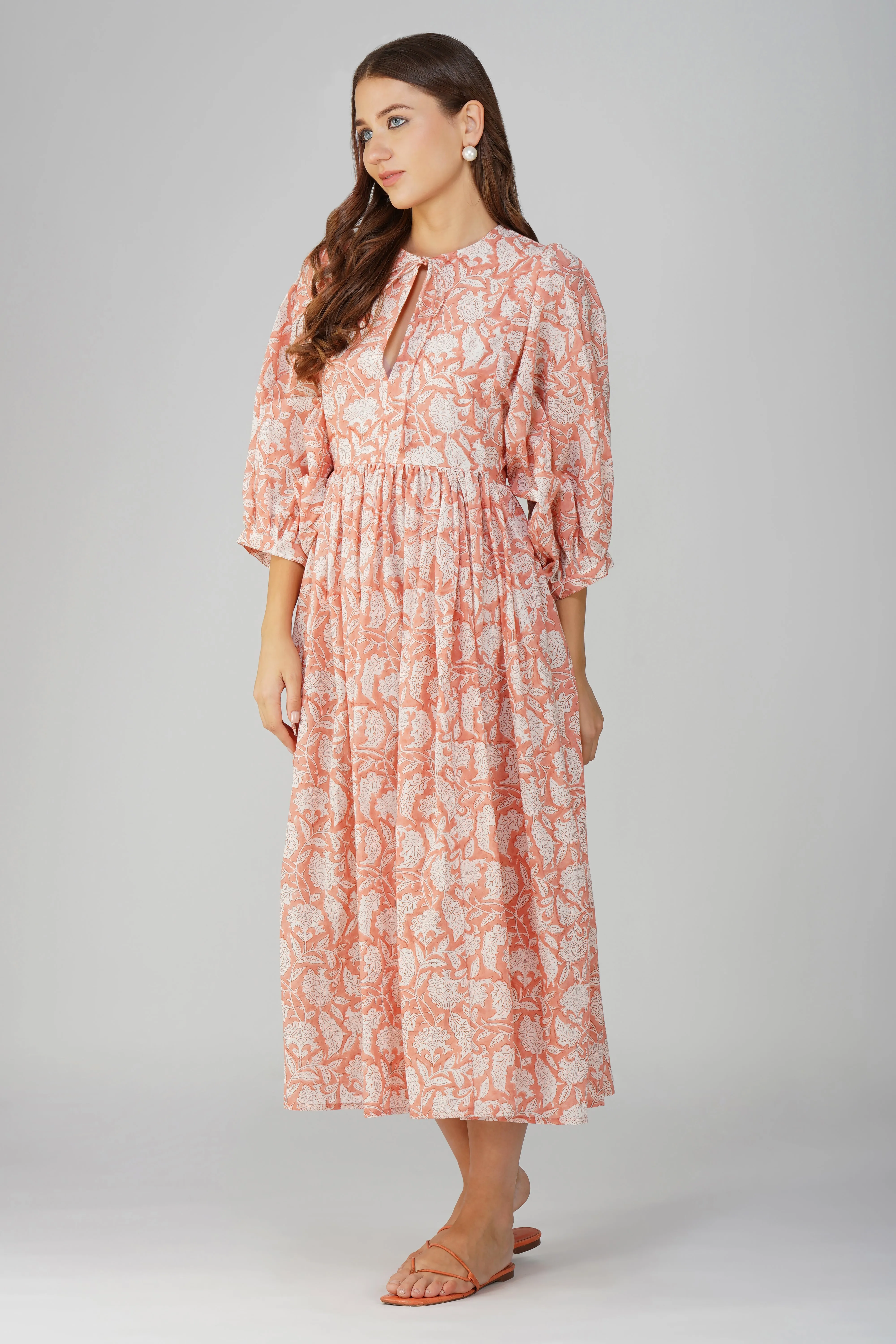 Constance Maxi Dress - Coral