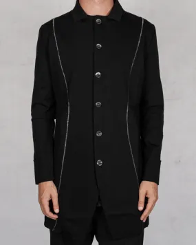 Contrast seam blazer