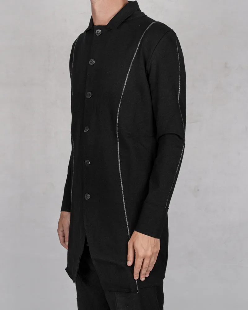 Contrast seam blazer