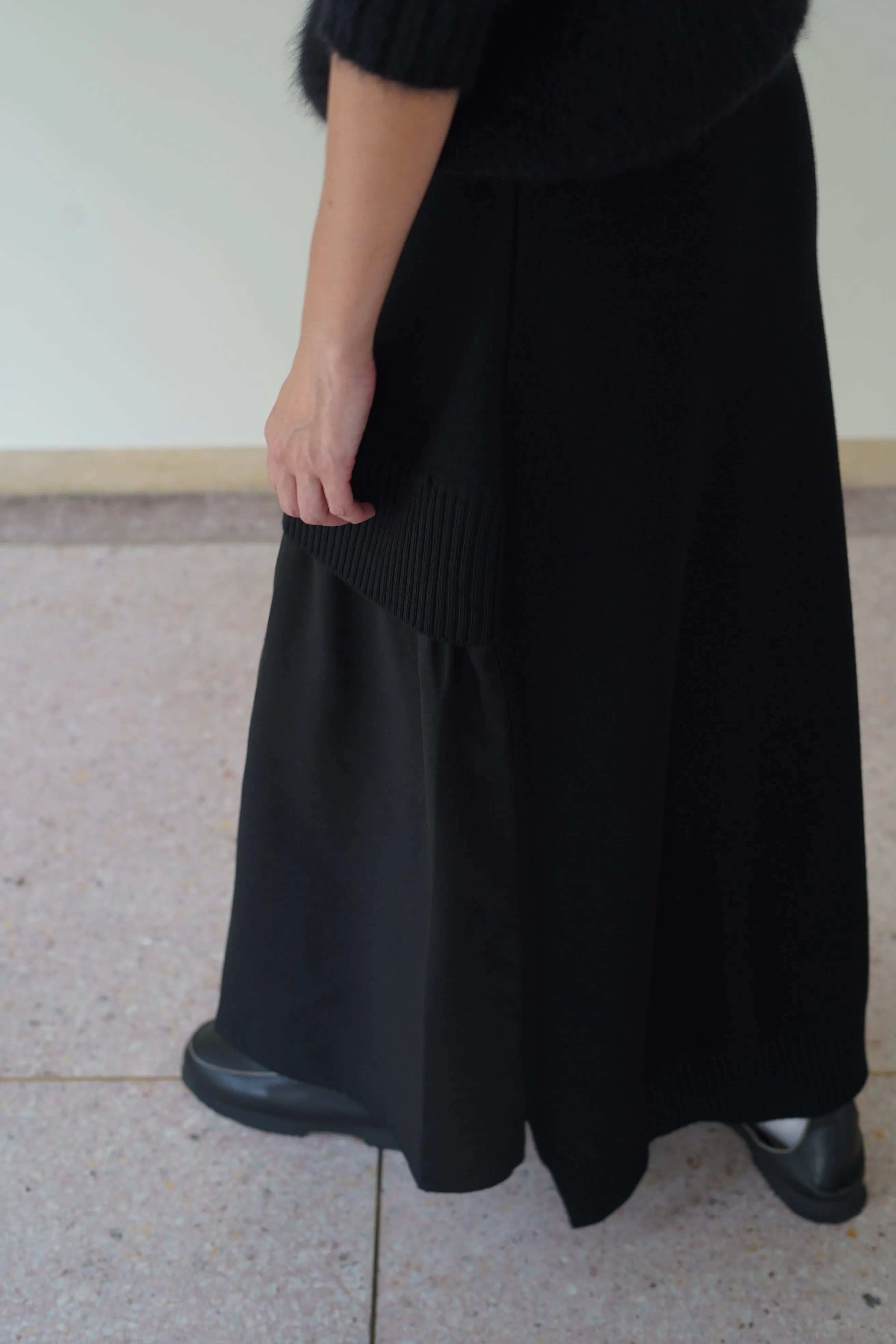 CRISTASEYA<br>PATCHED LONG SKIRT