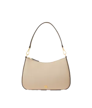 Crosshatch Leather Medium Danni Bag - Cream