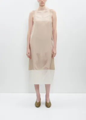 Cupro Slip Under Dress — Beige