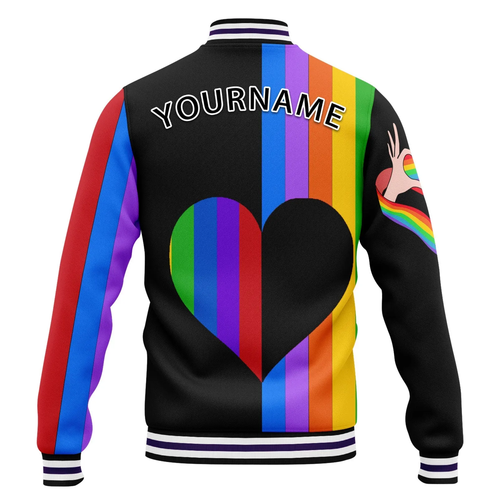 Custom Jacket Bomber Full-Snap Varsity Letterman Personalized Jacket FZ005-D025003-9