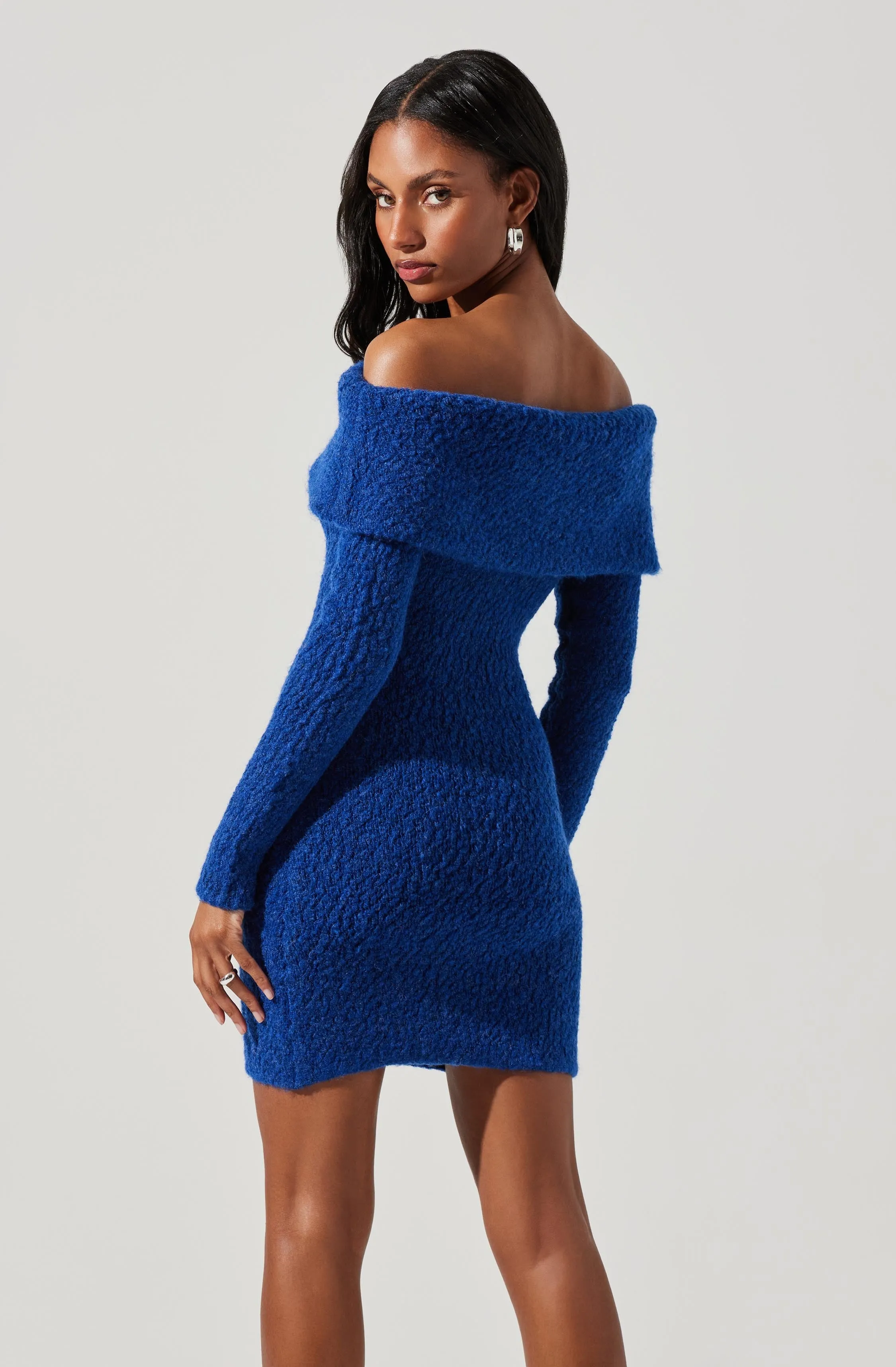 Danya Off Shoulder Sweater Dress