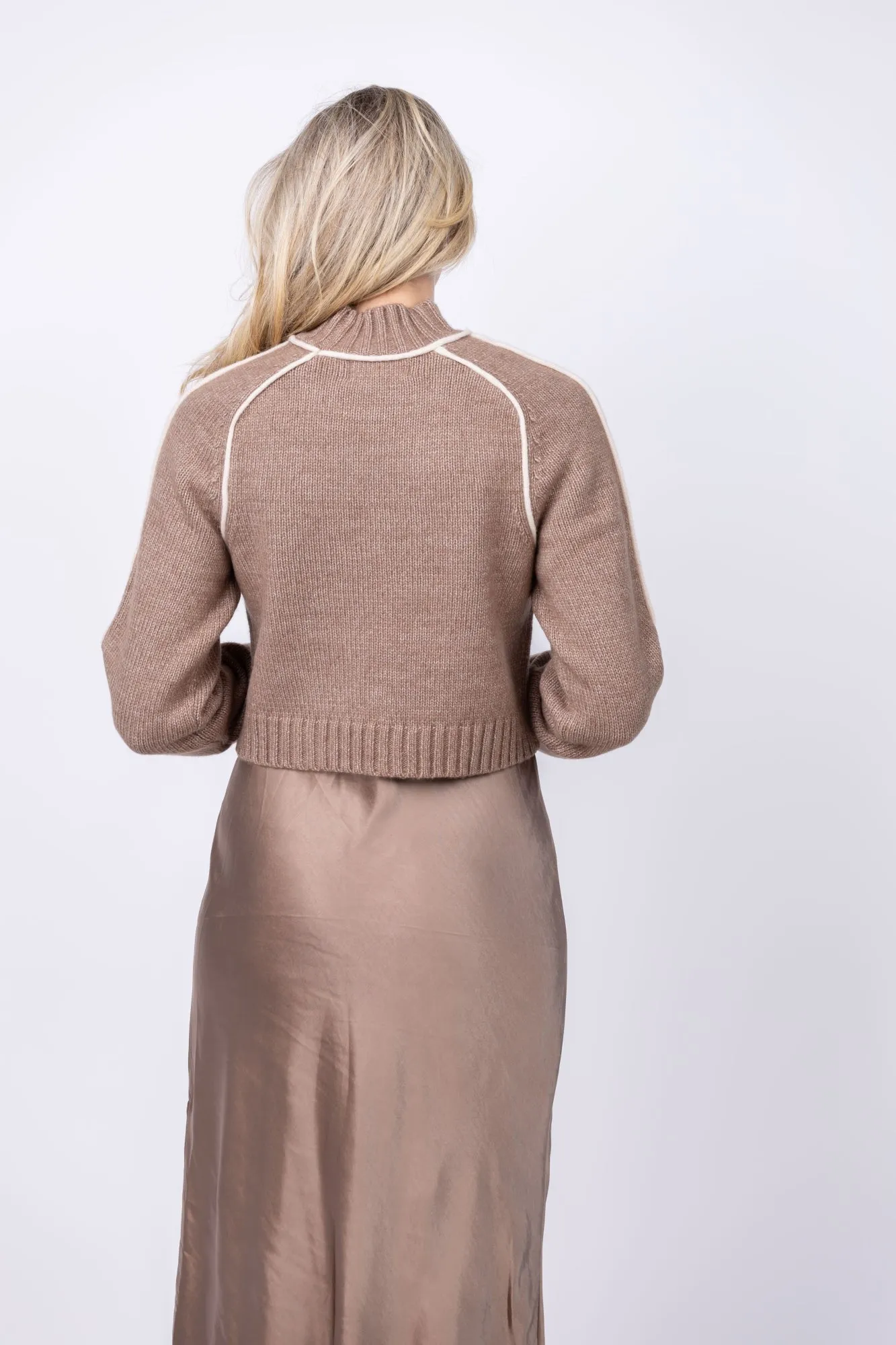 Dh New York Nik Sweater Dress In Umber Combo