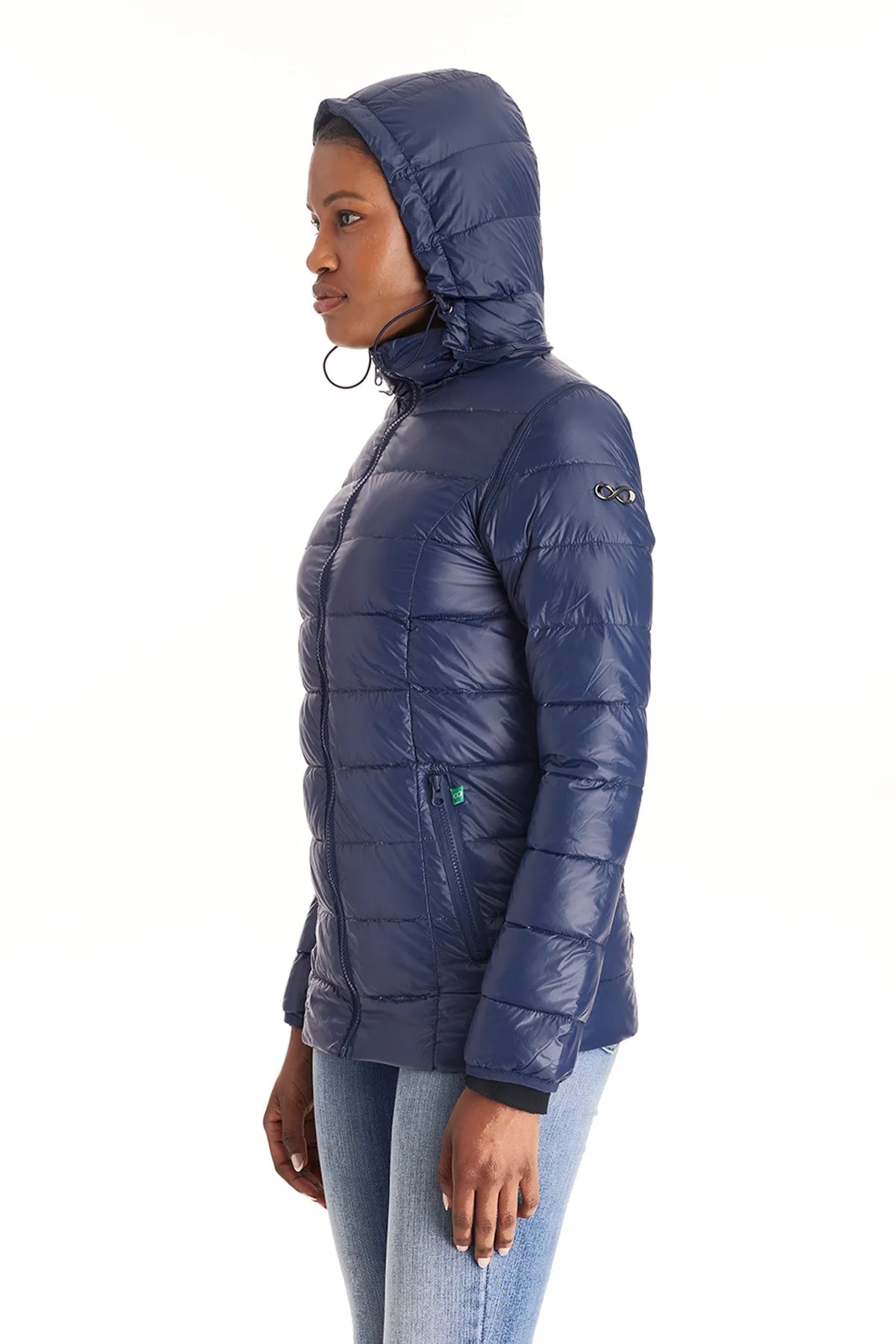 Down Lightweight Jacket With Removable Sleeves