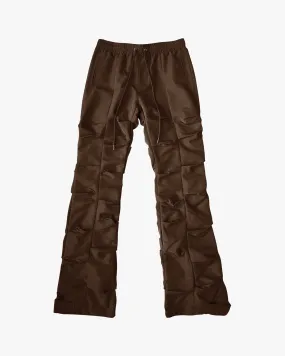 EPTM TEKNO FLARE PANTS-BROWN