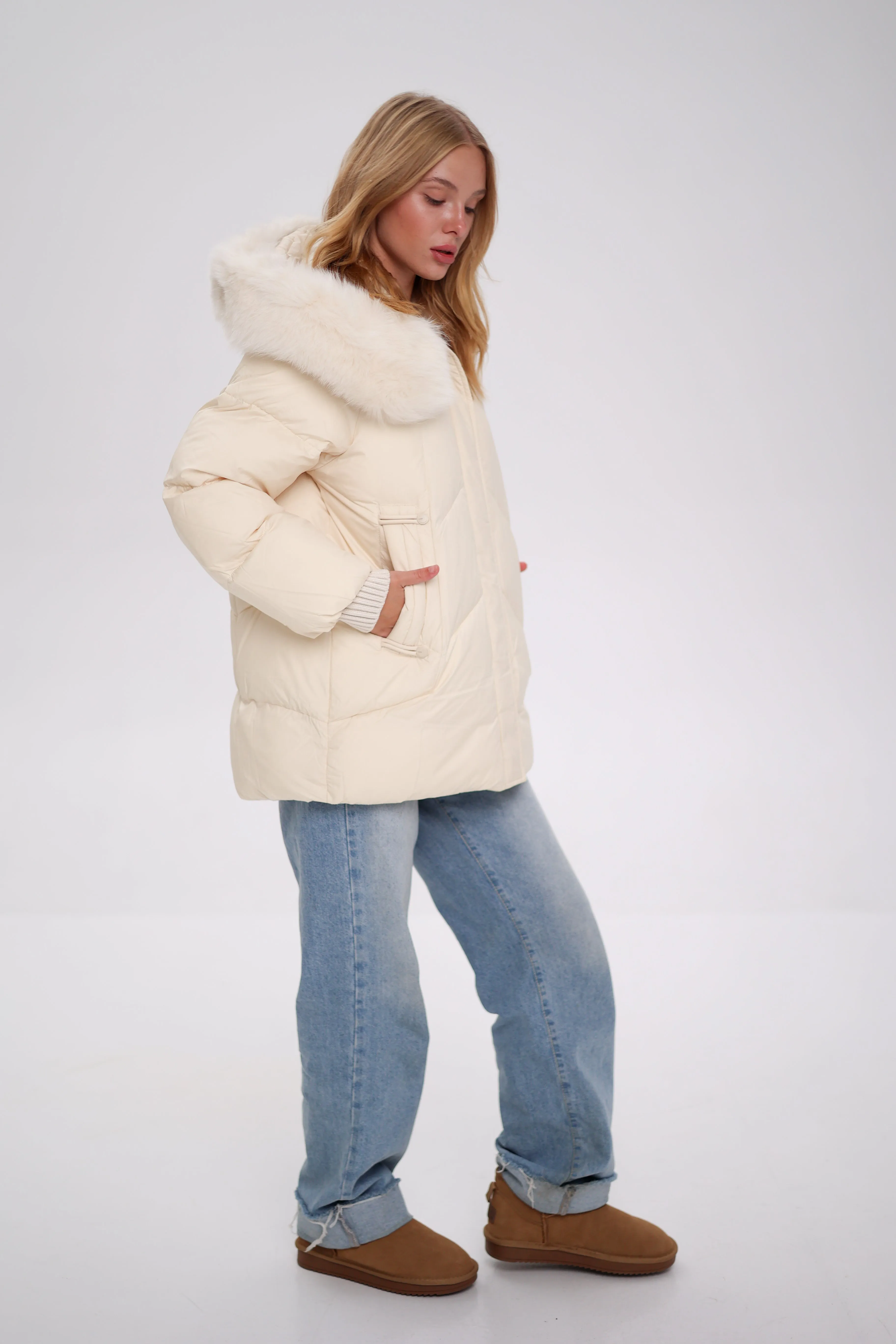 Genuine Polar Fox Thinsulate™ Coat