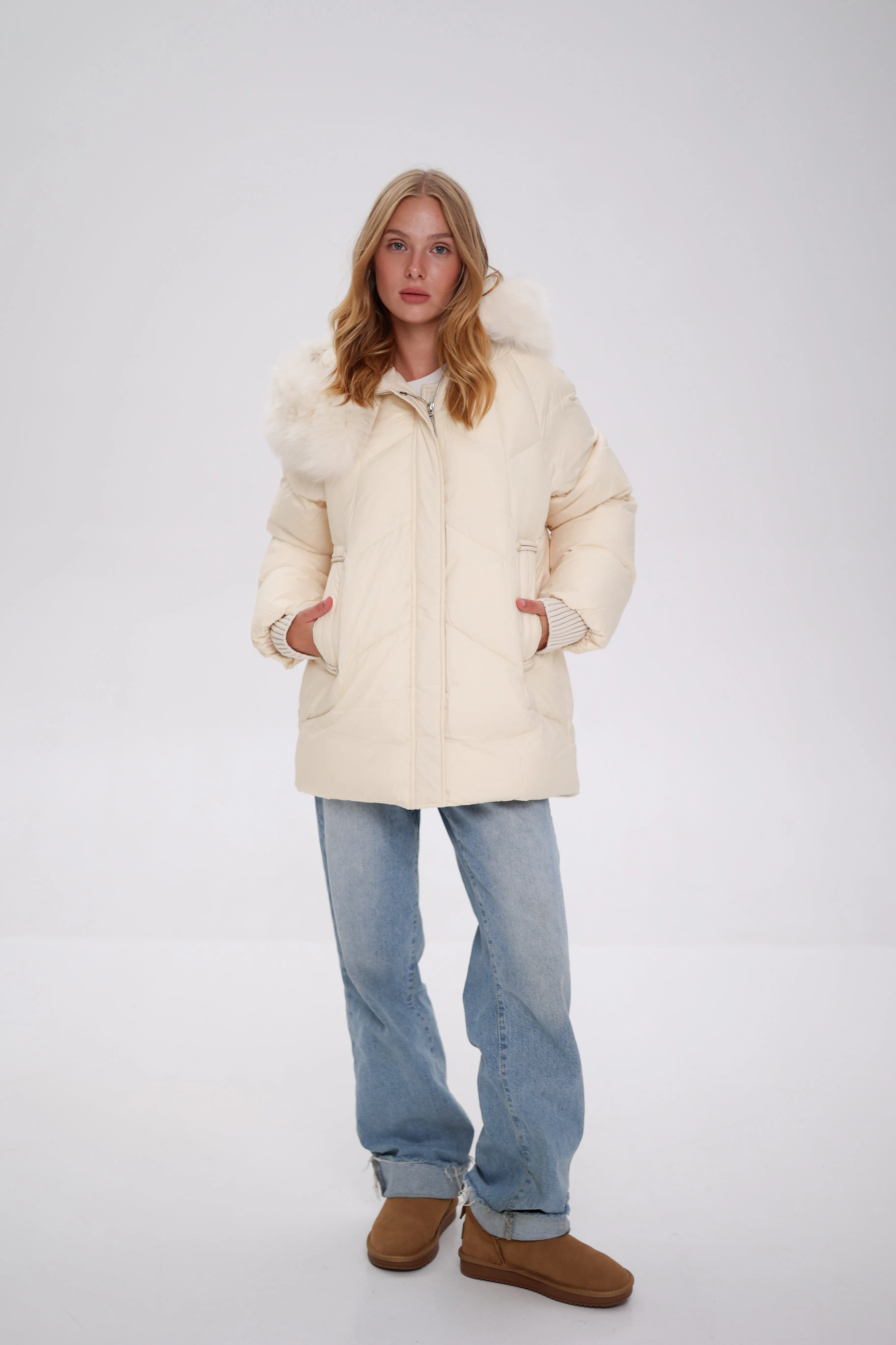 Genuine Polar Fox Thinsulate™ Coat