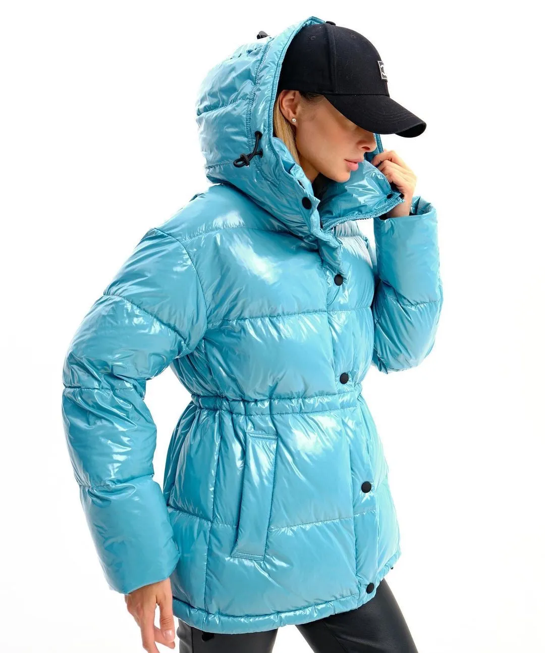 Gia Laqué Premium Down Hooded Jacket