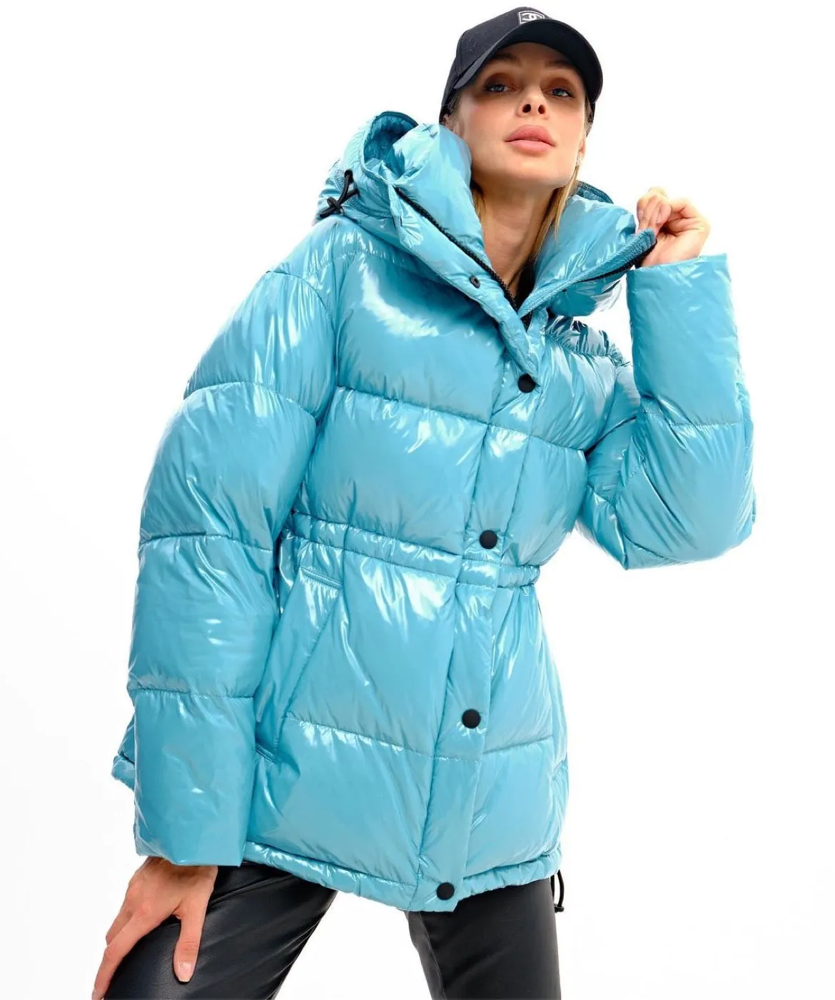 Gia Laqué Premium Down Hooded Jacket