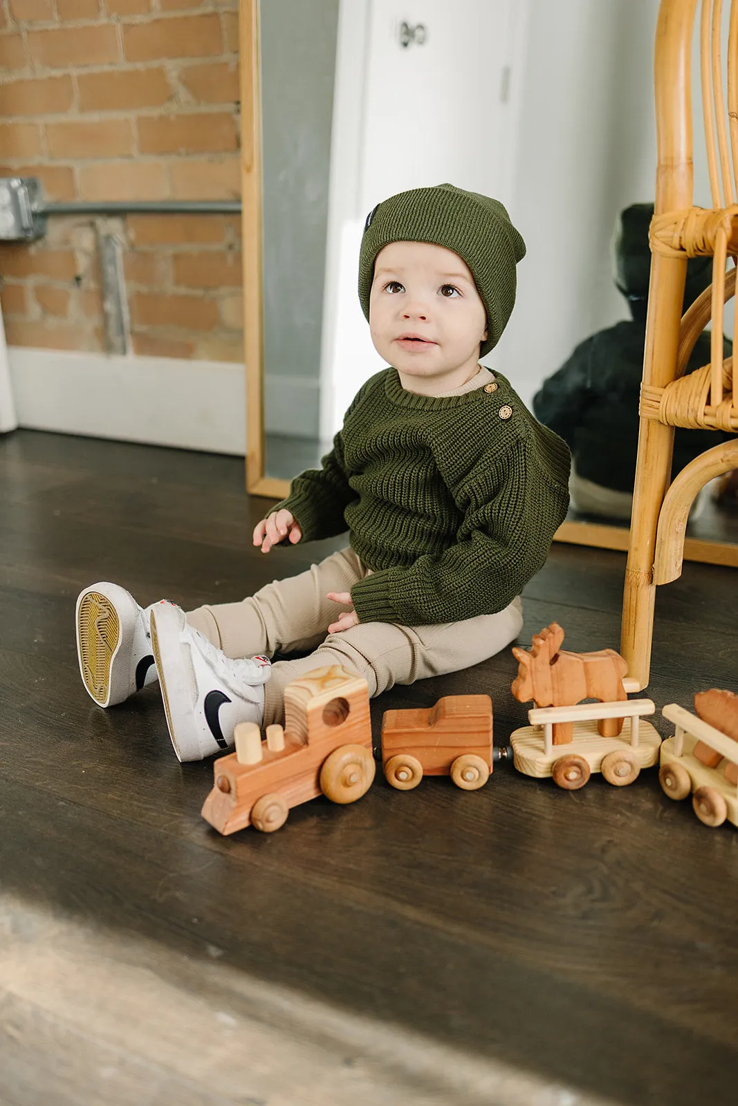 Green Knit Sweater