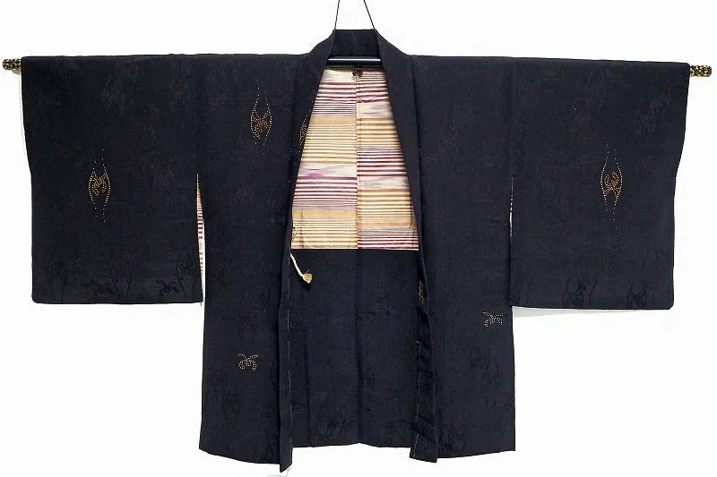 ha0060 haori - haorijJacket -   Japanese vintage jacket silk