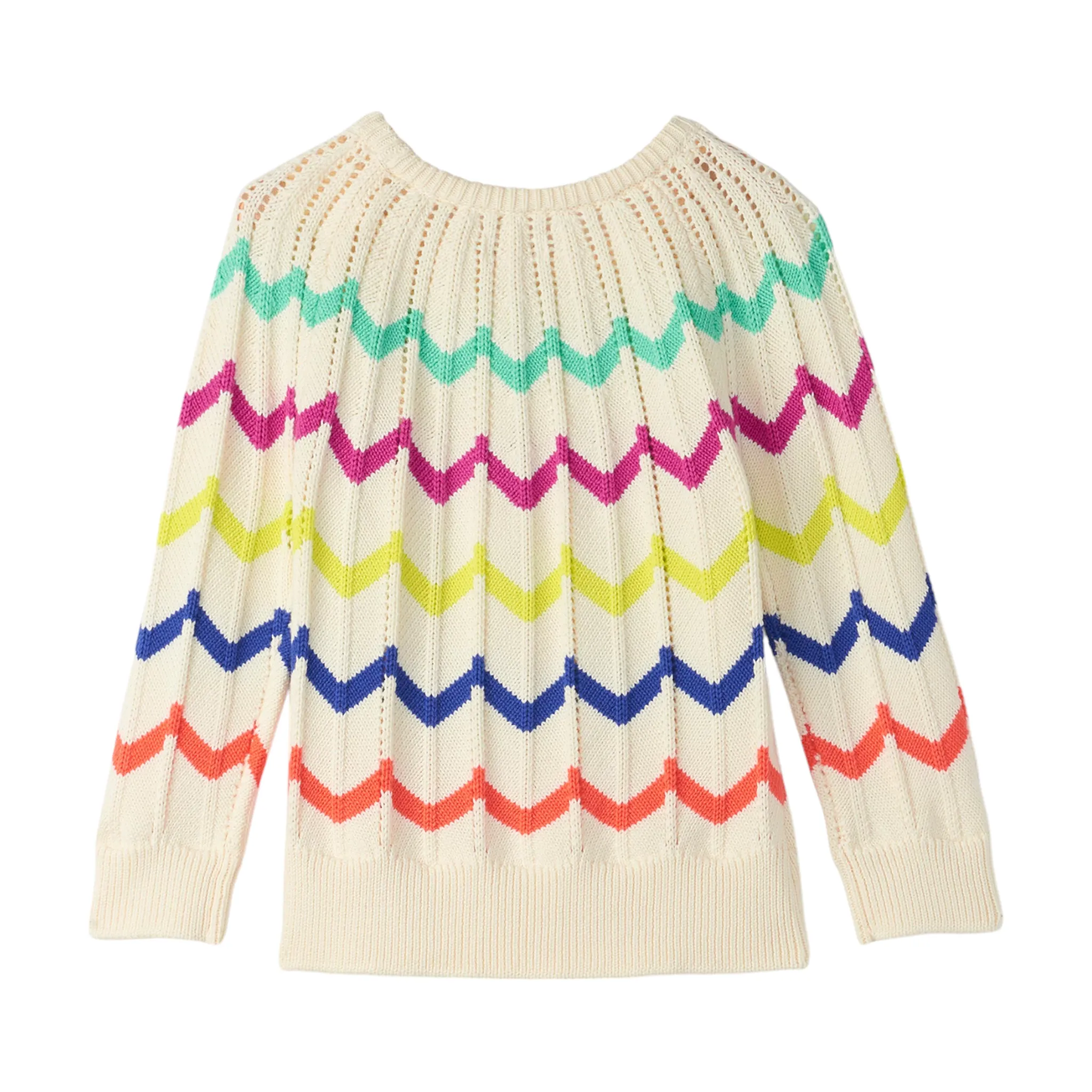 Hatley Rainbow Chevron Raglan Sweater