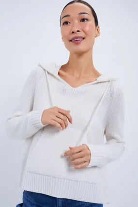 Ivory Grayson Cashmere Hoodie