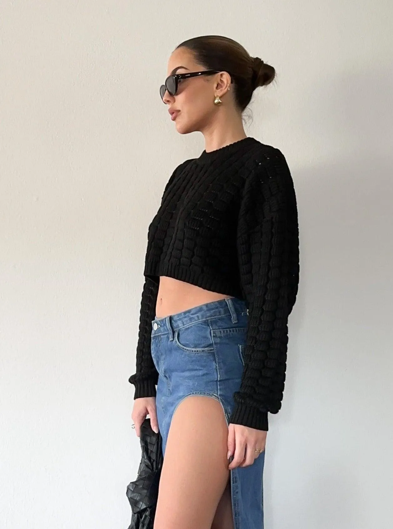 Karma Crop Sweater - FINAL SALE