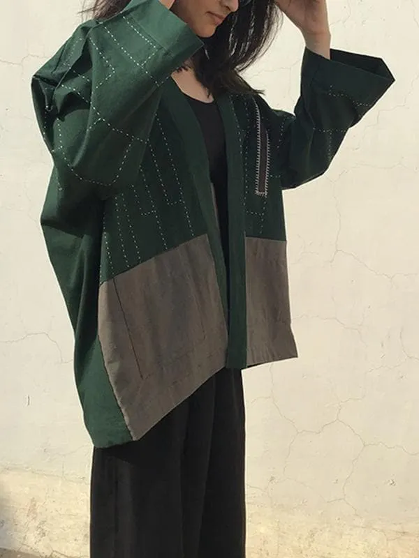 Kimono Jacket Green and Grey