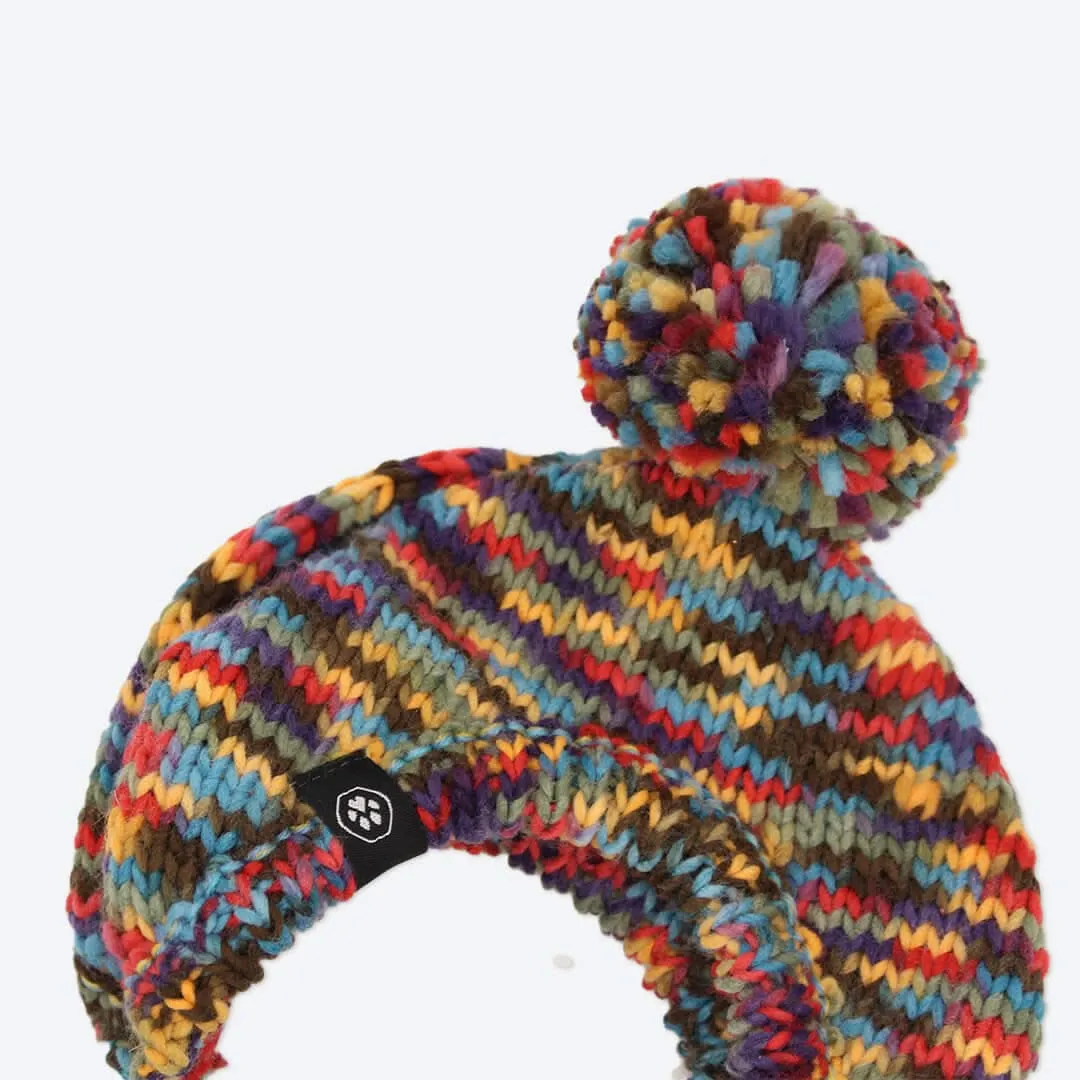 Knit Pom Pom Dog Beanie Hats