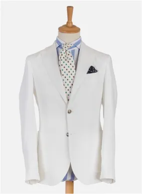 Linen Costiera Blazer in Off White