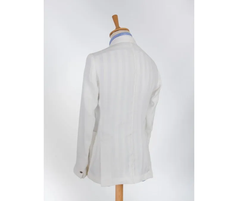 Linen Costiera Blazer in Off White