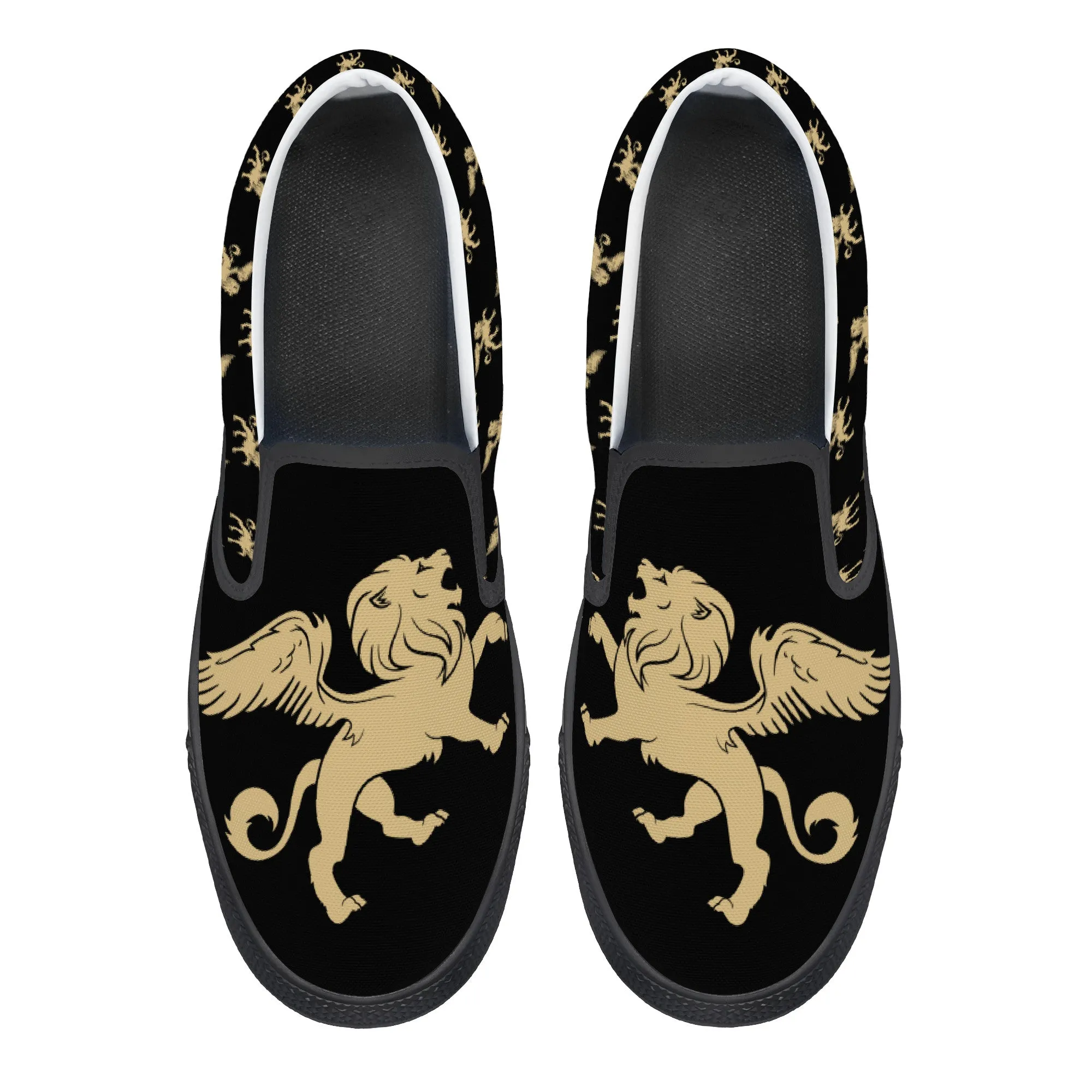 Lion Shoes V4 Slip-on Shoes | Low Top Customized | Shoe Zero