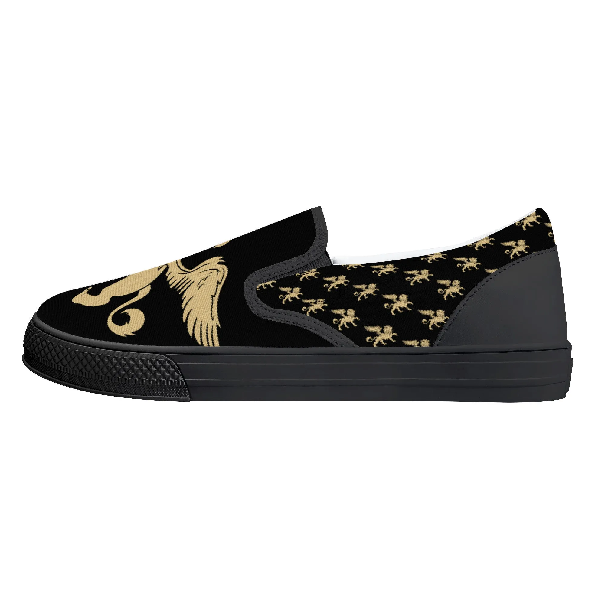 Lion Shoes V4 Slip-on Shoes | Low Top Customized | Shoe Zero